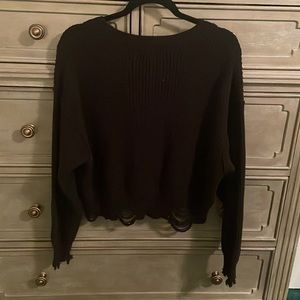 Forever 21 distressed sweater